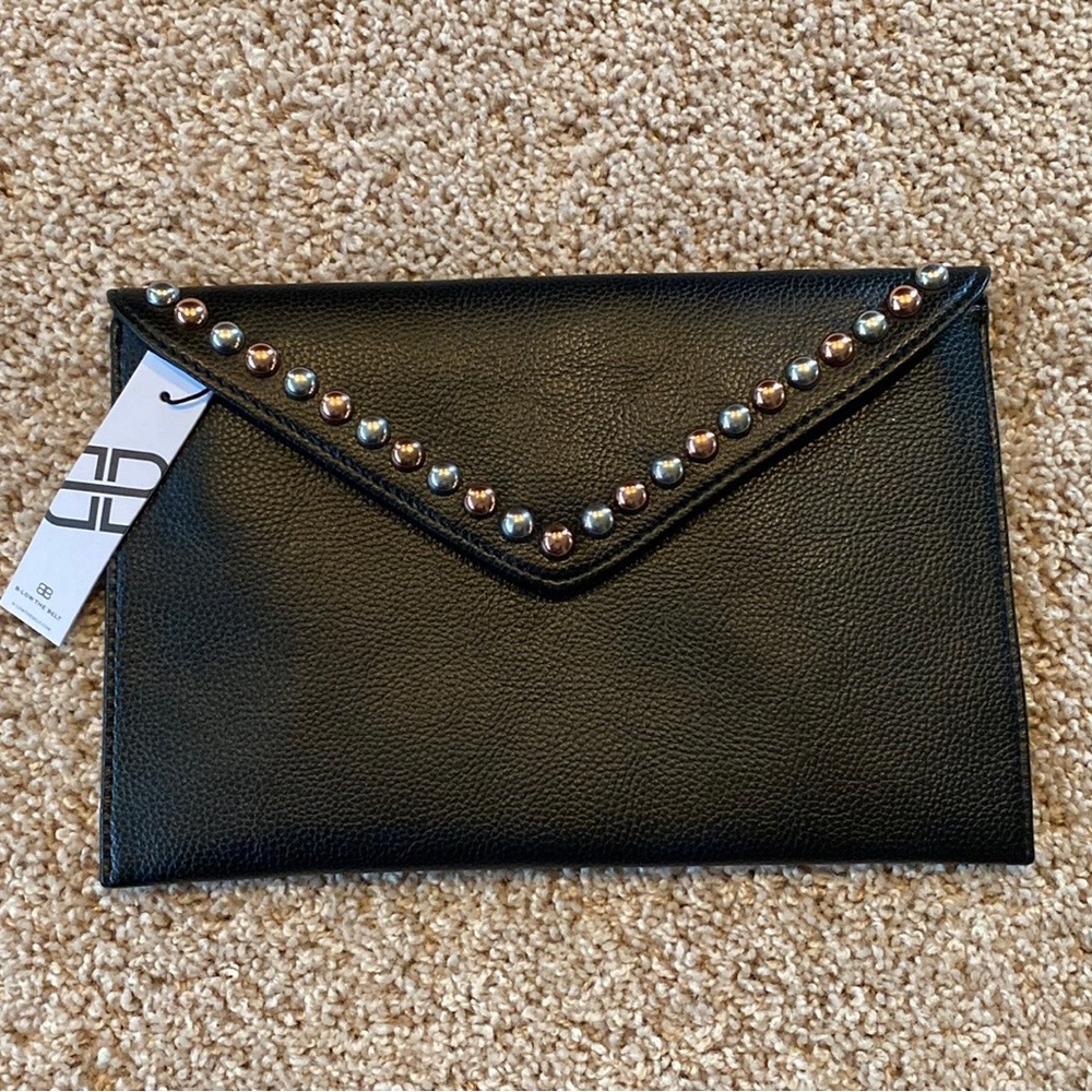 B—Low the Belt Magnetic Closure Envelope Clutch